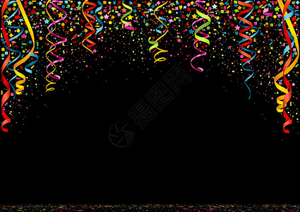 五彩缤纷素材新年快乐 色彩多彩的封装背景设计图片