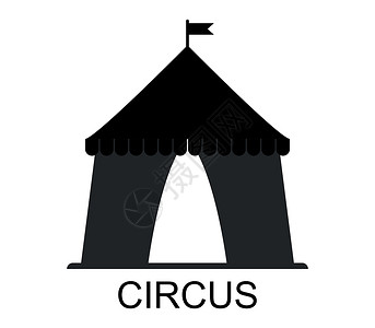 马戏团图标标识打印车轮城市商业插图背景图片