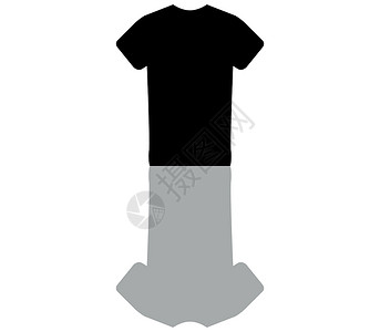 广告T恤恤图标网站棉布汗衫训练运动界面按钮广告马球插图设计图片