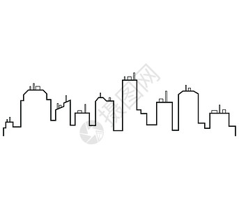 五凤镇城市天线天际公寓场景插图建筑摩天大楼横幅财产建筑学景观设计图片