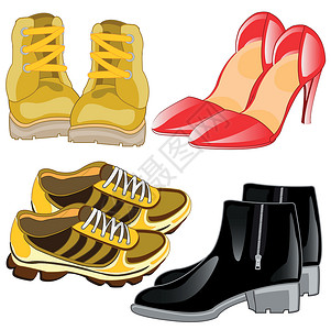 乐福鞋男性和女性的足服设计图片