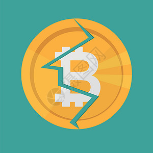 蛇兔网Bitcoin 互联网虚拟货币 比特币的矢量图标设计图片