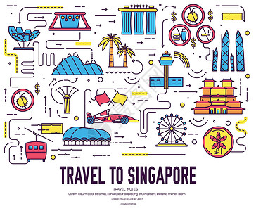 西安特色地标国家新加坡旅游度假指南的好去处和特色 一套建筑时尚人物项目自然背景概念 图表传统民族线 ico信息艺术地标码头树木历史生活城市花设计图片