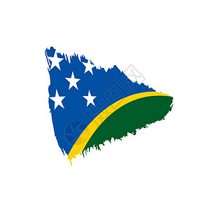国家气象日元素所罗门群岛它制作图案国家旅行星星横幅绘画自由刷子爱国军旗蓝色设计图片