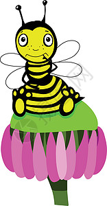 控股量 说明 可爱小蜜蜂背景图片