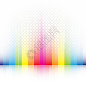 彩虹条色模板背景图片