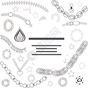 工艺珠宝带链条的说明设计图片