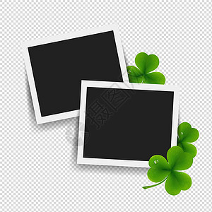 三叶草logo带有三叶草透明背景的照片设计图片