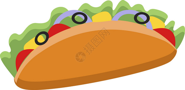 墨西哥玉米片美味的或彩色插图设计图片