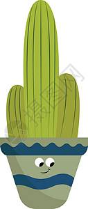 长沙植物园一组仙人掌矢量或颜色插图设计图片
