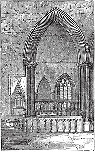 多莫大教堂多尔切斯特修道院装饰的哥特式拱门绘画艺术博物馆英语蚀刻艺术品打印旅行大教堂旅游设计图片