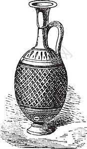 古董艺术品花瓶香水复古雕刻陶瓷古董黑色艺术艺术品白色制品血管蚀刻历史设计图片