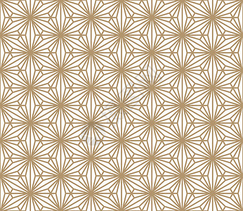 科瓦邦加无缝模式 Kumiko 在金色的科洛设计图片
