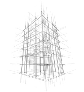 正在建造的房子的绘图 韦克托草图建筑学建筑师文档工地建设3d打印构造设计背景图片