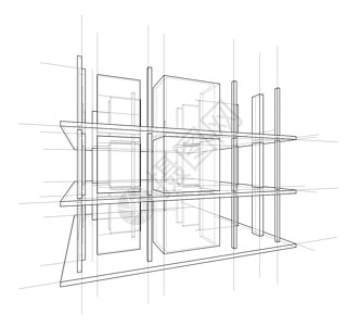 正在建造的房子的绘图 韦克托原理图建设设计蓝图3d草图建筑学文档绘画建筑背景图片