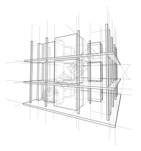 正在建造的房子的绘图 韦克托构造建筑师打印原理图绘画框架办公室工程师3d蓝图背景图片