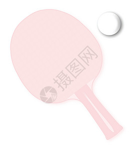 平拍背景运动球拍乒乓蝙蝠插图绘画网球游戏艺术背景图片