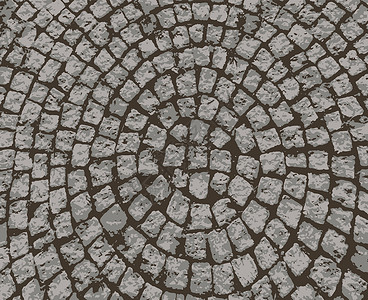 鹅卵石铺的路石头路面背景材料人行道街道城市大街花岗岩小路铺路地面正方形设计图片