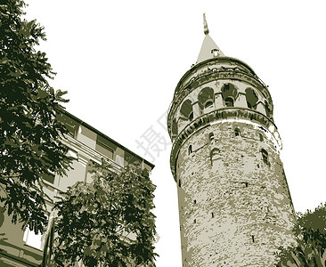 贝洛哈里桑塔加拉塔塔伊斯坦布的旅游标志建筑学纪念碑地标天空脚凳住宅加拉塔房子旅行城市设计图片