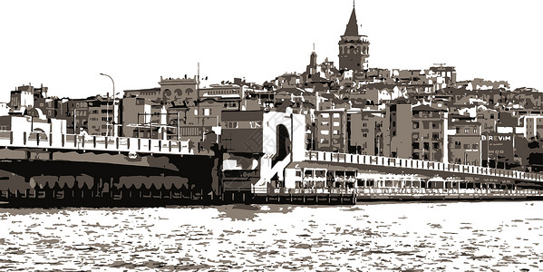 深圳水贝加拉塔塔伊斯坦布的旅游标志城市建筑学火鸡脚凳纪念碑游客景观街道历史性历史设计图片