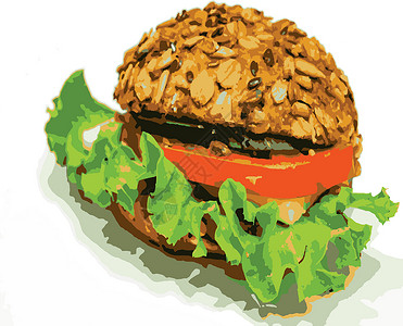 蔬菜汉堡木制的准备好在白色背景上吃三明治火腿汉堡熟食乡村沙拉火鸡食物熏肉蔬菜俱乐部设计图片