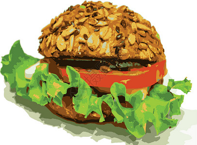 火腿吐司准备好在白色背景上吃三明治乡村蔬菜汉堡包子芝士熏肉火鸡桌子食物洋葱设计图片