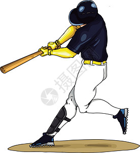 棒球运动员在白色 b 上挥动设计图片