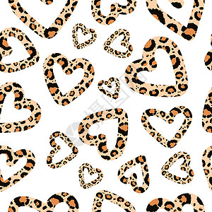 捷豹无缝豹纹 矢量背景插图织物墙纸装饰异国哺乳动物隐藏皮毛老虎设计设计图片