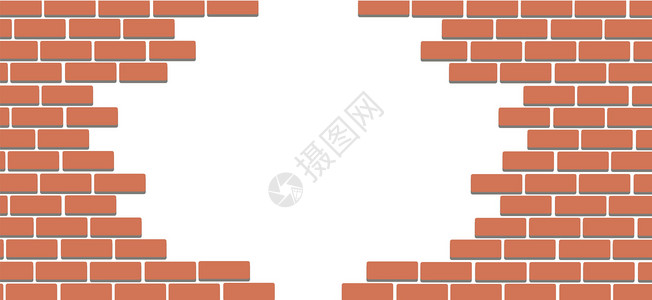 白色的砖墙砖墙背景艺术 vecto材料红色装饰白色建筑插图栅栏石头建筑学风格设计图片