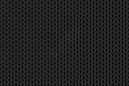 纤维面料针织机织纱织物无缝图案 矢量羊毛无缝背景 图形插图纹理 冬装面料 黑色设计图片