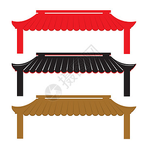 忻州拱辰门中国风格的屋顶入口和设计图片