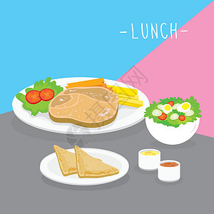 有机蔬菜沙拉食物餐午餐乳制品吃饮料菜单餐厅 Vecto信息美食糖类饮食厨房牛扒猪肉盘子奶制品面包设计图片