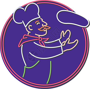 切面团的男人比萨大厨 切思杜夫尼恩记号 Oval设计图片