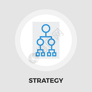 战略协议流程图图标平板设计图片