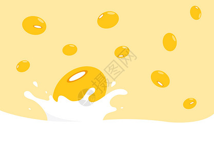 高钙牛奶黄豆掉进豆浆里 溅起豆浆 豆浆是蛋白质的良好来源而且价格便宜产品奶油飞溅营养牛奶奶制品液体植物运动种子设计图片