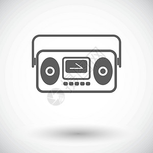 调式box收音机娱乐电气录音机玩家技术插图艺术低音音乐设计图片