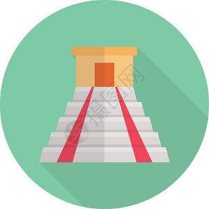 卡斯蒂略Itza 意大利语地标纪念碑金字塔考古学遗产寺庙万岁旅游插图旅行设计图片