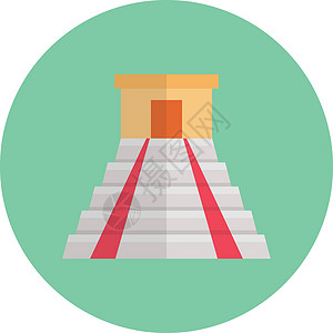 察尔汗Itza 意大利语旅游地标万岁文化遗产插图纪念碑考古学金字塔寺庙设计图片
