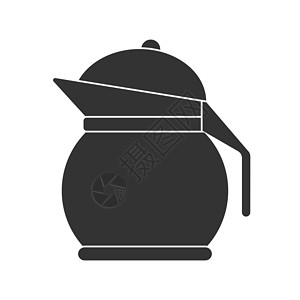 酸枣蜜饯含有盖子的茶壶或茶壶图标 矢量存量图变体空白水壶果汁喷口液体咖啡草图蜜饯概念设计图片