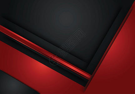 红色和黑抽象层卡片的几何背景 Ann墙纸材料网络坡度插图条纹桌面阴影背景图片
