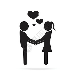 让我们一起爱吧两个符号 嫁给我插图庆典幸福新娘男人丈夫婚礼女朋友女性婚姻夫妻设计图片