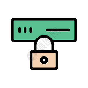 圆柱锁私有的贮存计算网站磁盘驾驶硬件数据中心安全插图商业设计图片