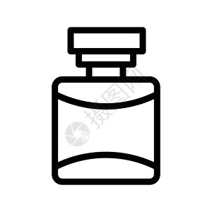 按摩图标油疗法香气草本植物按摩草本化妆品瓶子医疗治疗温泉设计图片