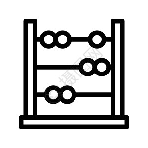 计算框架工具按钮算术古董商业插图会计学习数学图片