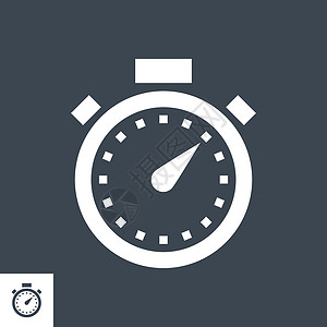 秒表矢量素材秒表矢量字形 Ico商业插图乐器拨号手表竞赛仪表绘画时间计时器设计图片