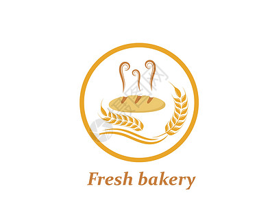 面粉面包面包店徽标矢量图小吃美食营养巧克力小麦奶油派对糕点粮食烘烤设计图片