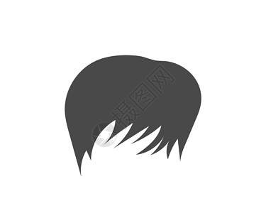 男子发型元素图标矢量图制作图案沙龙爆炸理发师插图标识店铺男士收藏男人头发背景图片