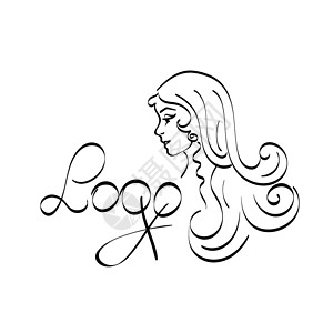 妈妈沙龙徽标的女女性头条艺术诊所女性女孩美容头发沙龙发型化妆品理发师设计图片