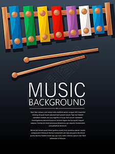 木琴音乐背景背景图片