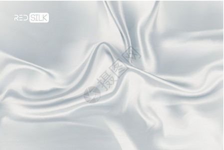 丝绸矢量白色纪念日织物奢华衣服布料波浪材料纺织品周年天鹅绒设计图片